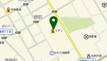 イオン根室店の地図画像