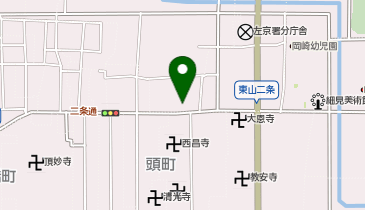 イオンスタイル東山二条の地図画像