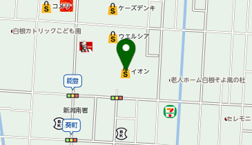 イオン白根店の地図画像