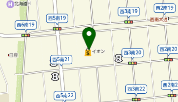イオン帯広店の地図画像