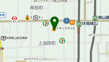 イオンスタイル伏見桃山の地図画像