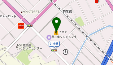 イオン県央店の地図画像