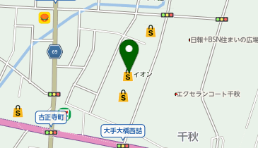 イオン長岡店の地図画像