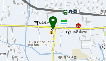 イオンスタイル嵯峨野小町の地図画像