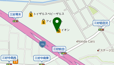 イオン三好店の地図画像