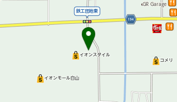 イオンスタイル白山の地図画像