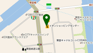 イオン東雲店の地図画像