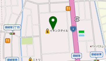 イオンスタイル御経塚の地図画像
