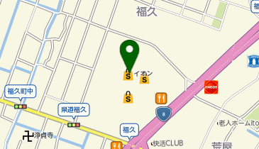 イオン金沢店の地図画像