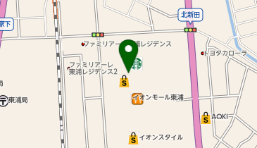 イオンスタイル東浦の地図画像