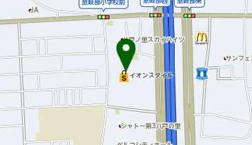 イオンスタイル東大阪の地図画像