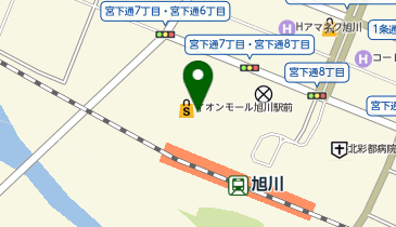 イオン旭川駅前店の地図画像