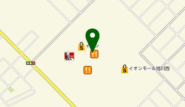 イオン旭川西店の地図画像