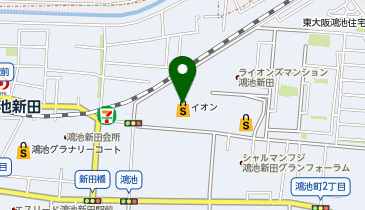 イオン鴻池店の地図画像