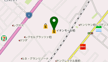イオン柏店の地図画像
