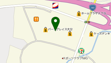 イオンパークプレイス大分店の地図画像