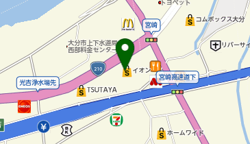 イオン光吉店の地図画像