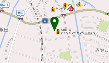 イオン大網白里店の地図画像