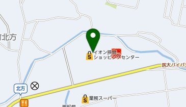 イオン挾間店の地図画像