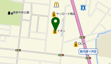 イオン青森店の地図画像