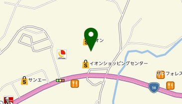 イオン名護店の地図画像