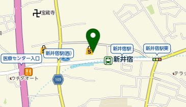 イオンスタイル新井宿駅前の地図画像