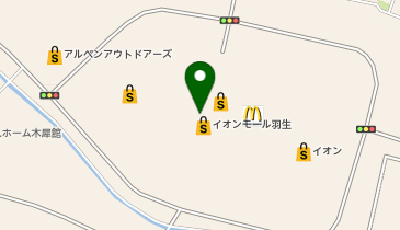イオン羽生店の地図画像