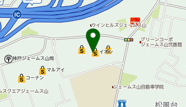 イオンジェームス山店の地図画像