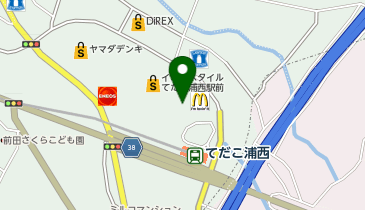 イオンスタイルてだこ浦西駅前の地図画像