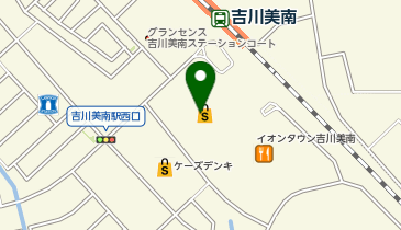イオン吉川美南店の地図画像