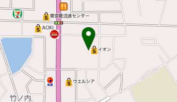 イオン那珂町店の地図画像