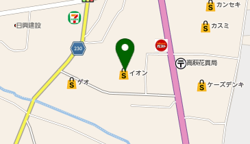 イオン高萩店の地図画像