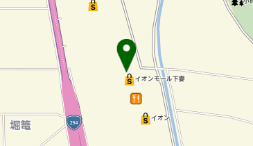 イオン下妻店の地図画像