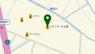 イオン土浦店の地図画像