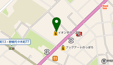 イオンタウン江別の地図画像