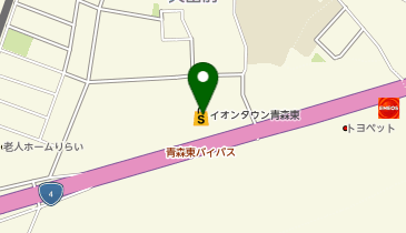 イオンタウン青森東の地図画像