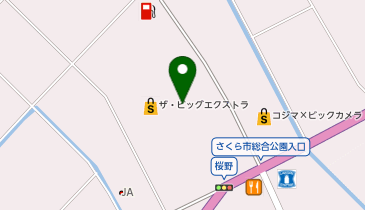 イオンタウンさくらの地図画像