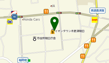 イオンタウン木更津朝日の地図画像