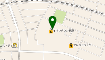 イオンタウン君津の地図画像