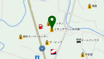 イオンタウンしおだ野の地図画像