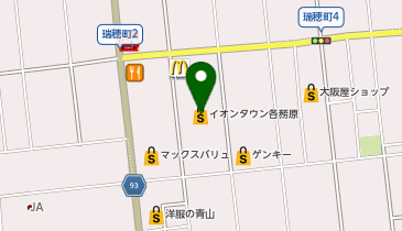 イオンタウン各務原の地図画像