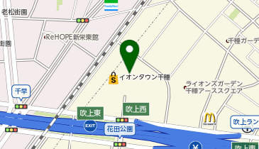 イオンタウン千種の地図画像