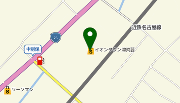 イオンタウン津河芸の地図画像