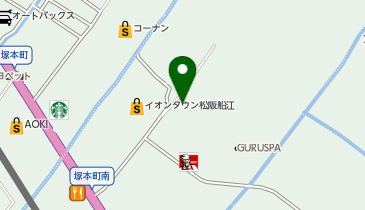 イオンタウン松阪船江の地図画像