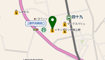 イオンタウン伊賀上野の地図画像