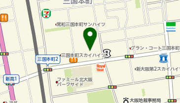 イオンタウン淀川三国の地図画像