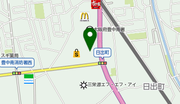 イオンタウン豊中庄内の地図画像