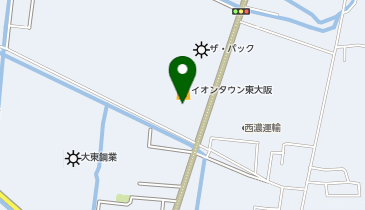 イオンタウン東大阪の地図画像