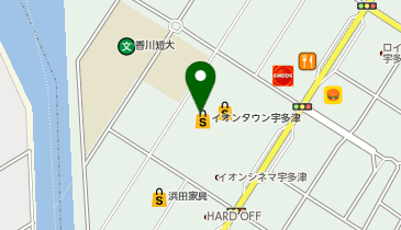 イオンタウン宇多津の地図画像