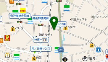 RAYARD MIYASHITA PARKの地図画像